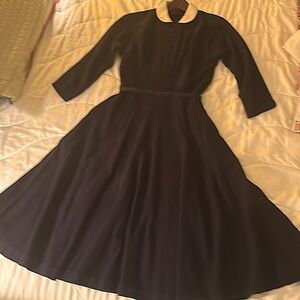 Vintage, classic swing wide skirt dress